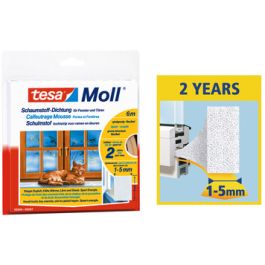 tesa Moll UNIVERSAL Calfeutrage mousse, 15 mm x 6 m, blanc