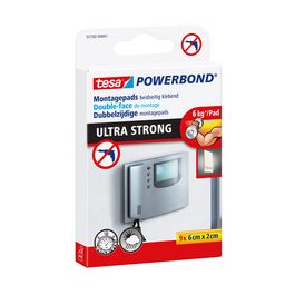 tesa Pastilles adhésives Powerbond double face, 20 x 60 mm