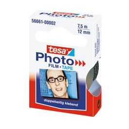 tesa Photo Film, 12 mm x 7,5 m, transparent, paquet recharge