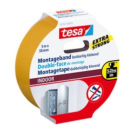 tesa Powerband Adhésif de montage INDOOR, 38 mm x 5 m