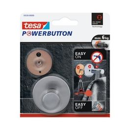 tesa Powerbutton Crochet adhésif Classic, rond