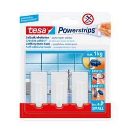 tesa Powerstrips Crochet adhésif SMALL classic, blanc