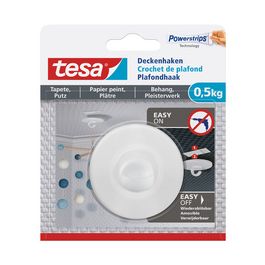 tesa Powerstrips Crochet fixation plafond, 0,5 kg