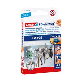 tesa Powerstrips LARGE, fixe des objets jusqu'à 2,0 kg