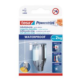 tesa Powerstrips Pastille adhésive LARGE WATERPROOF, blanc