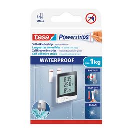 tesa Powerstrips Pastille adhésive SMALL WATERPROOF, blanc