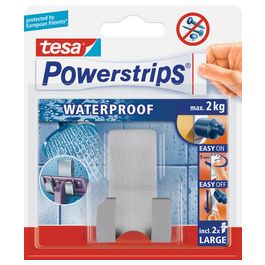 tesa Powerstrtips Support pour rasoirs "WAVE" WATERPROOF