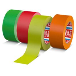 tesa Ruban adhésif 4671 Fluo, 25 mm x 25 m, orange fluo