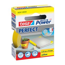 tesa Ruban adhésif toilé, 38 mm x 2,75 m, jaune