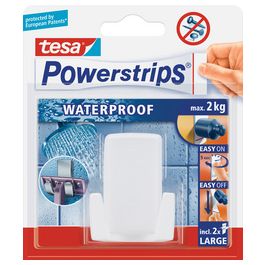 tesa Support pour rasoirs Powerstrips "WAVE", en plastique