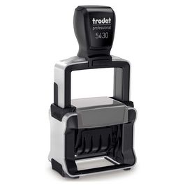 trodat Datumstempel Professional 4.0 5430L, blau/rot