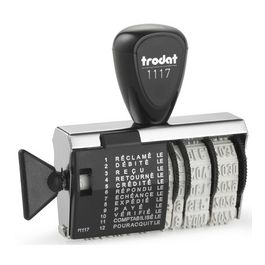 trodat Tampon multiformule 1117, avec dateur, francais