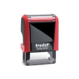 trodat Tampon pour texte Printy 4910 4.0, 3 lignes, rouge