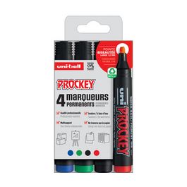 uni-ball Marqueur permanent PROCKEY PM126/4 PF, set de 4