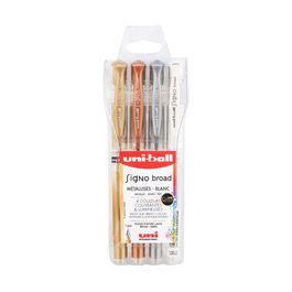 uni-ball Stylo roller à encre gel SIGNO broad UM-153, étui