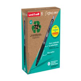 uni-ball Stylo roller encre gel SIGNO 207E, VALUE PACK, bleu