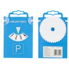 uniTEC Disque de stationnement avec ventouses, bleu