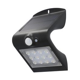 uniTEC Lampe solaire murale LED à détecteur de présence,noir