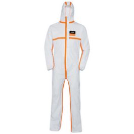 uvex Combinaison de protection jetable 4B, XXL, blanc/orange