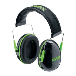 uvex Coquille anti-bruit K1, noir / vert