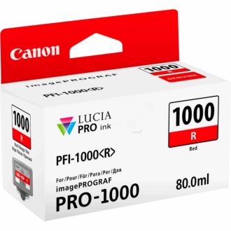 Cartouche d'origine 0554C001 / PFI-1000 R Canon - rouge