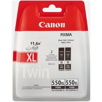 Cartouche d'origine 6431B005 / PGI-550 PGBKXL Canon - noire - pack de 2
