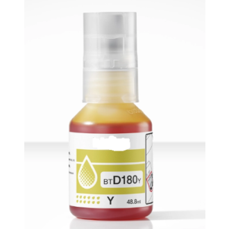 Bouteille d'encre compatible BTD180Y Brother - jaune
