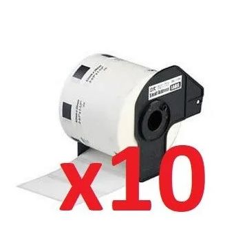 Ruban cassette compatible DK-11201 Brother - Pack de 10 (400 étiquettes)