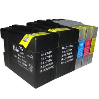 Cartouches compatibles LC 1280 XL Brother - Multipack 5 cartouches (2xBK + C,M,Y)