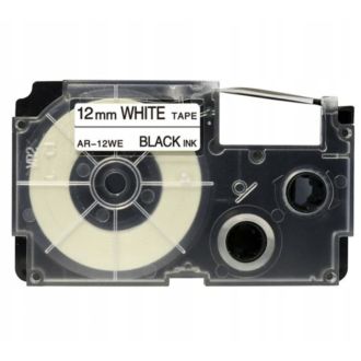 Ruban compatible XR12WE1 Casio - noir, blanc