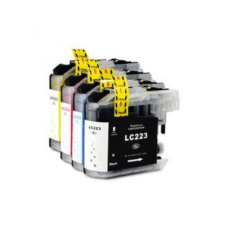 Cartouches compatibles LC223 Brother - Multipack 4 cartouches (BK,C,M,Y)