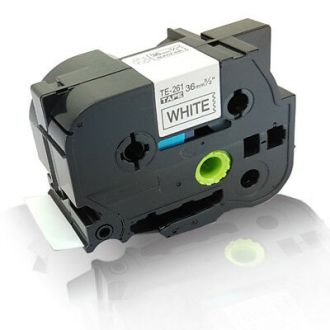 Ruban cassette compatible TZE261 Brother - noir, blanc