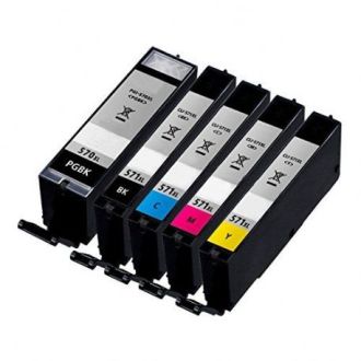 Cartouches compatibles PGI570XL-CLI571XL Canon - Multipack 5 cartouches (PGI-570XL + CLI-571XL BKCMY)