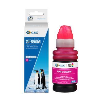 Bouteille d'encre compatible 1605C001 / GI-590 M Canon - magenta