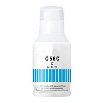 Bouteille d'encre compatible 4430C001 / GI-56 C Canon - cyan