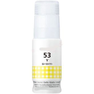 Bouteille d'encre compatible 4690C001 / GI-53 Y Canon - jaune
