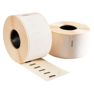 Ruban cassette compatible 99014 / S0722430 Dymo - blanc