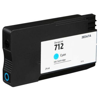 Cartouche compatible 3ED67A / 712 HP - cyan