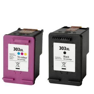 Cartouches compatibles 303XL / 3YN10AE HP - Pack de 2 (noir et multicouleur)