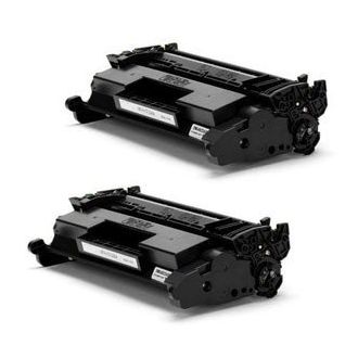 Toners compatibles 26X / CF226X HP - Pack x2  - noir