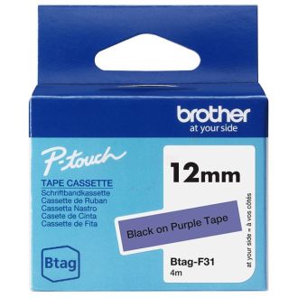 Ruban cassette d'origine BTAGF31 Brother - noir, violet