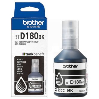 Bouteille d'encre d'origine BTD180BK Brother - noire