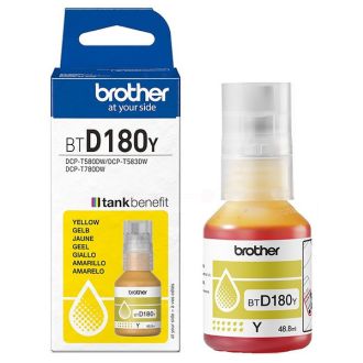Bouteille d'encre d'origine BTD180Y Brother - jaune