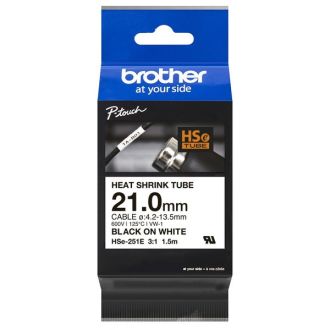 Ruban de marquage d'origine HSE251E Brother - noir, blanc