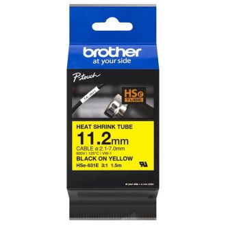 Ruban de marquage d'origine HSE631E Brother - noir, jaune
