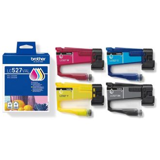 Cartouches d'origine LC527VAL Brother - multipack 4 couleurs : noire, cyan, magenta, jaune