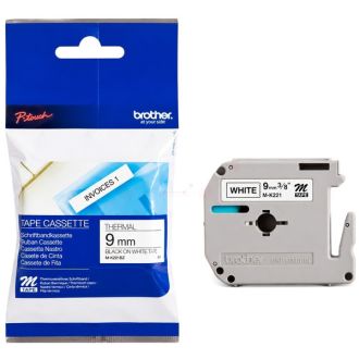 Ruban cassette d'origine MK221BZ Brother - noir, blanc