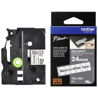 Ruban cassette d'origine TZESE5 Brother - noir, blanc