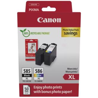 Cartouches d'origine 6204C005 / PG-585 XL/CL-586 XL Canon - multipack 2 couleurs : noire, multicouleur