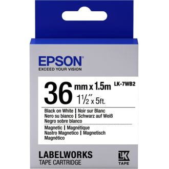 Ruban d'origine C53S657002 / LK-7WB2 Epson - noir, blanc